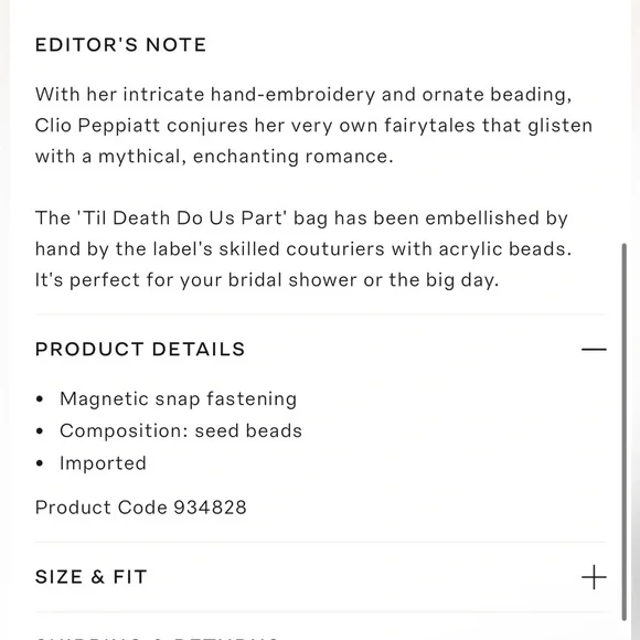 Till death do us part beaded bag - Picture 5 of 5